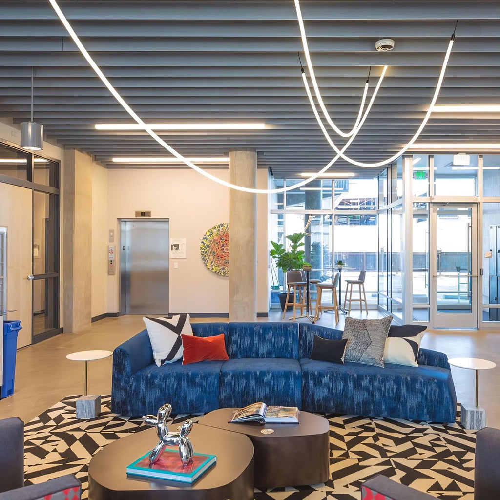 Flex LED Pendant Light Fixture - Adjustable Hanging Lamp for Kitchen Island & Dining Room