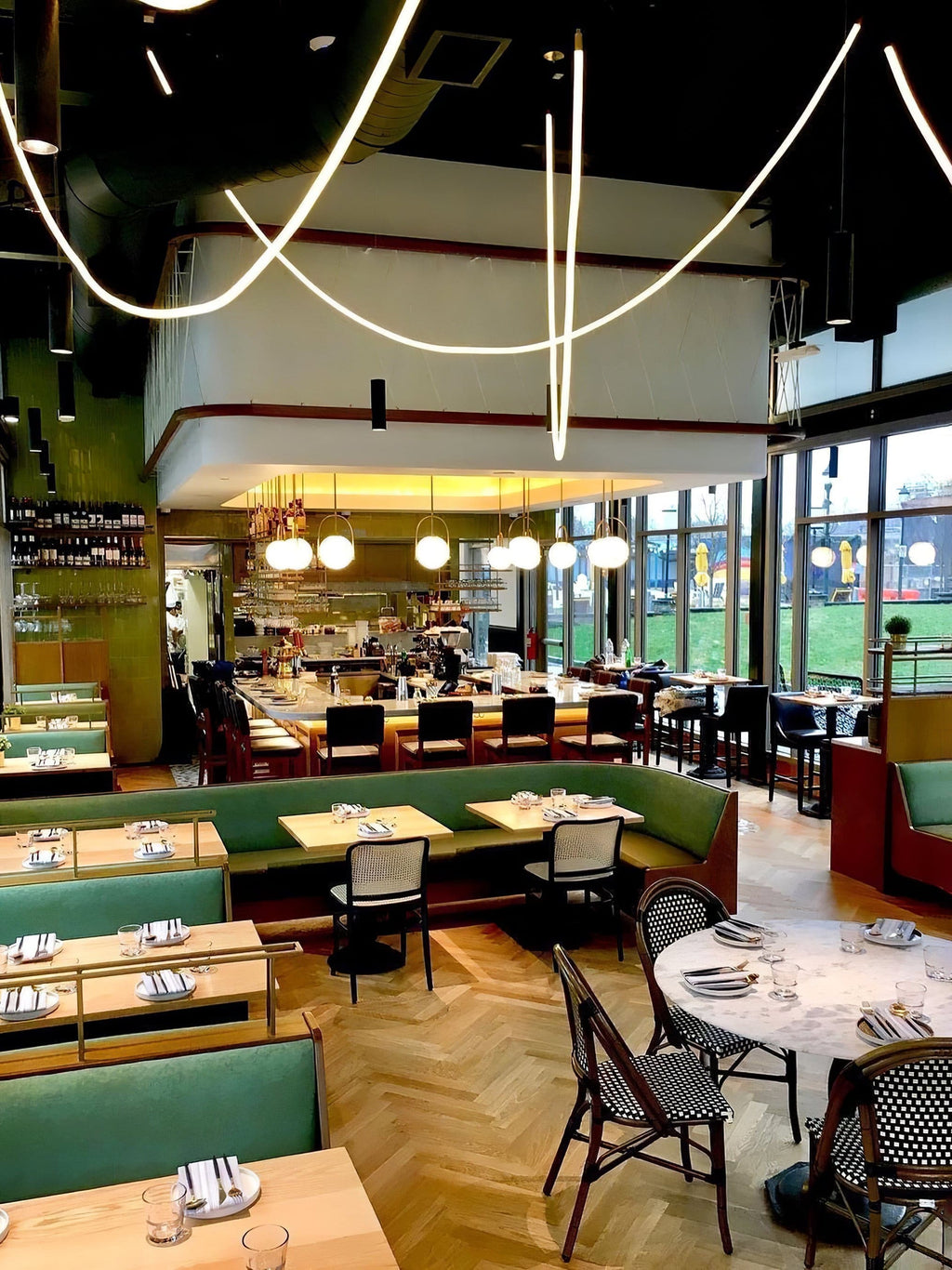 Flex LED Pendant Light Fixture - Adjustable Hanging Lamp for Kitchen Island & Dining Room