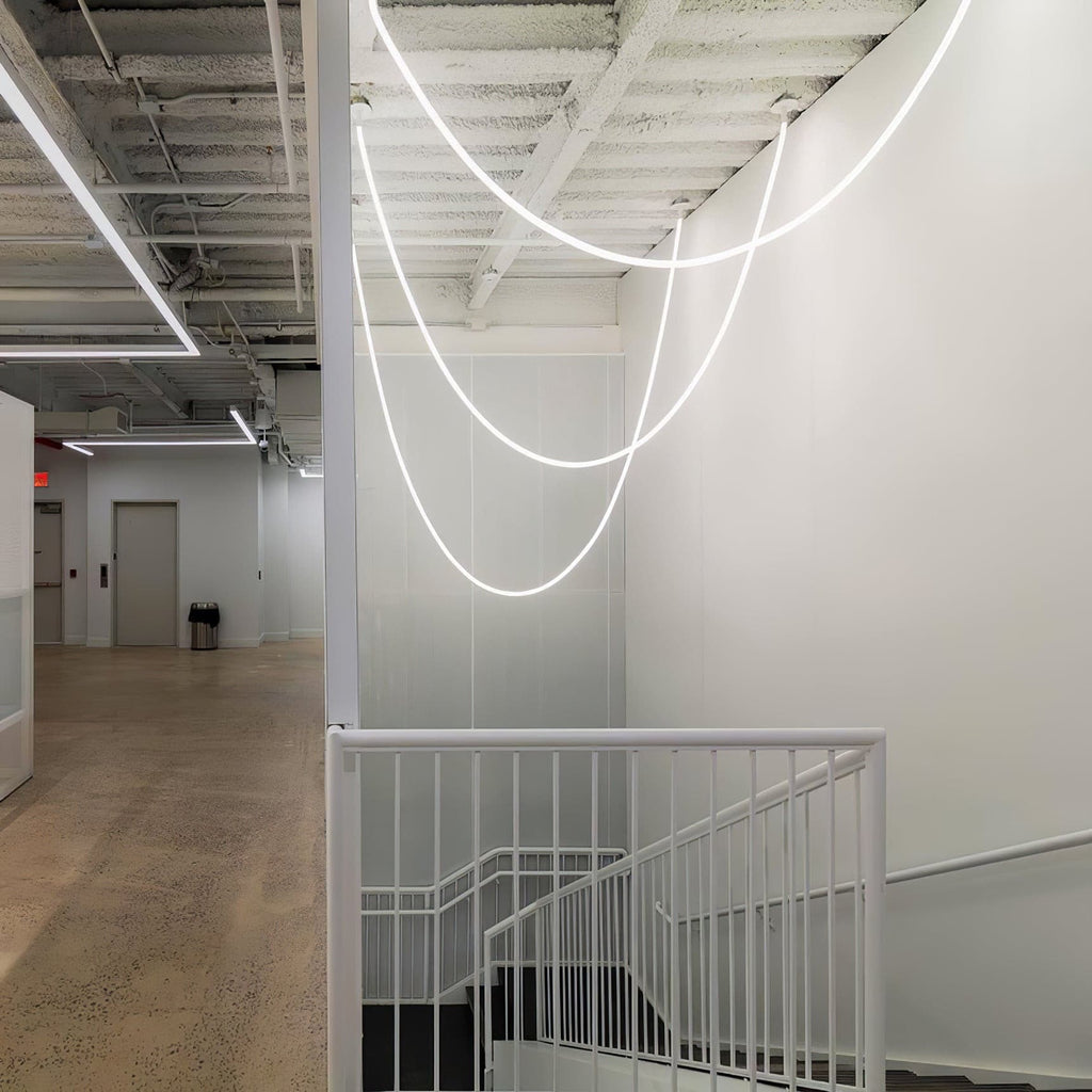 Flex LED Pendant Light Fixture - Adjustable Hanging Lamp for Kitchen Island & Dining Room