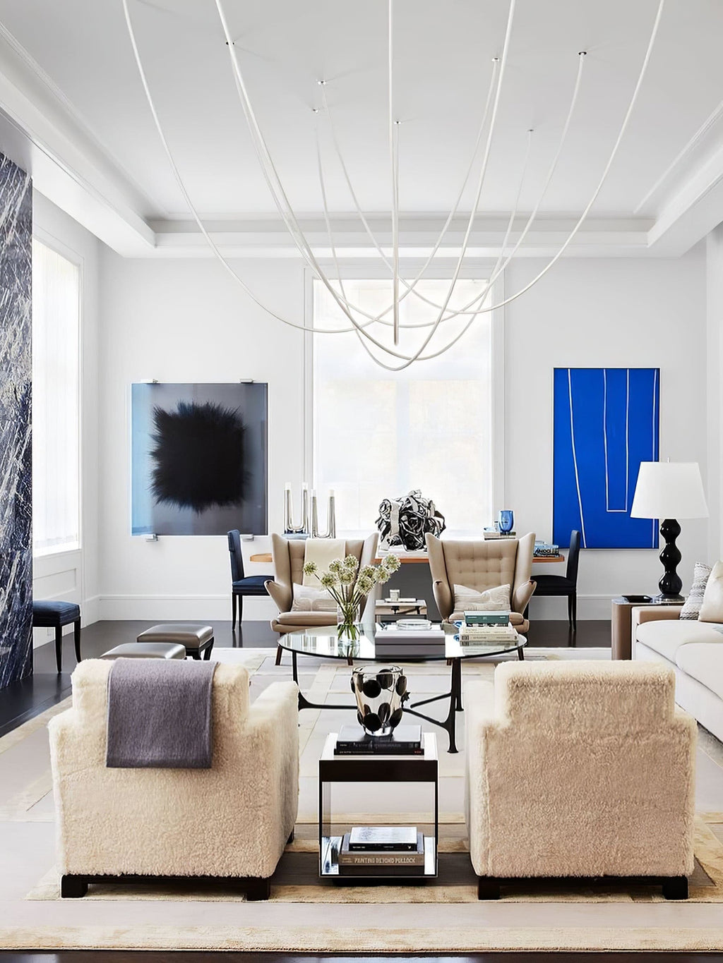 Flex LED Pendant Light Fixture - Adjustable Hanging Lamp for Kitchen Island & Dining Room