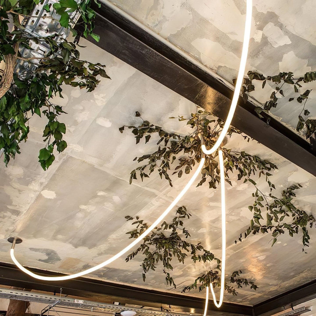 Flex LED Pendant Light Fixture - Adjustable Hanging Lamp for Kitchen Island & Dining Room