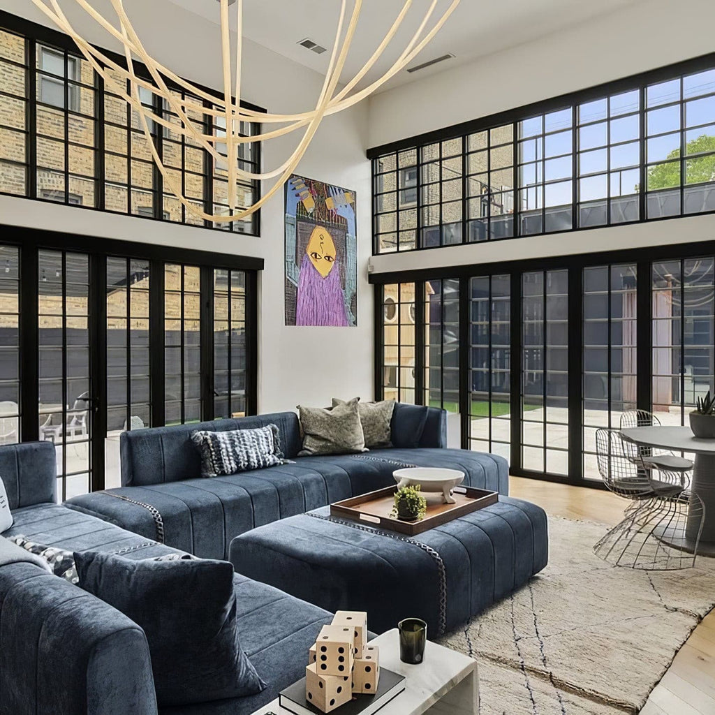 Flex LED Pendant Light Fixture - Adjustable Hanging Lamp for Kitchen Island & Dining Room