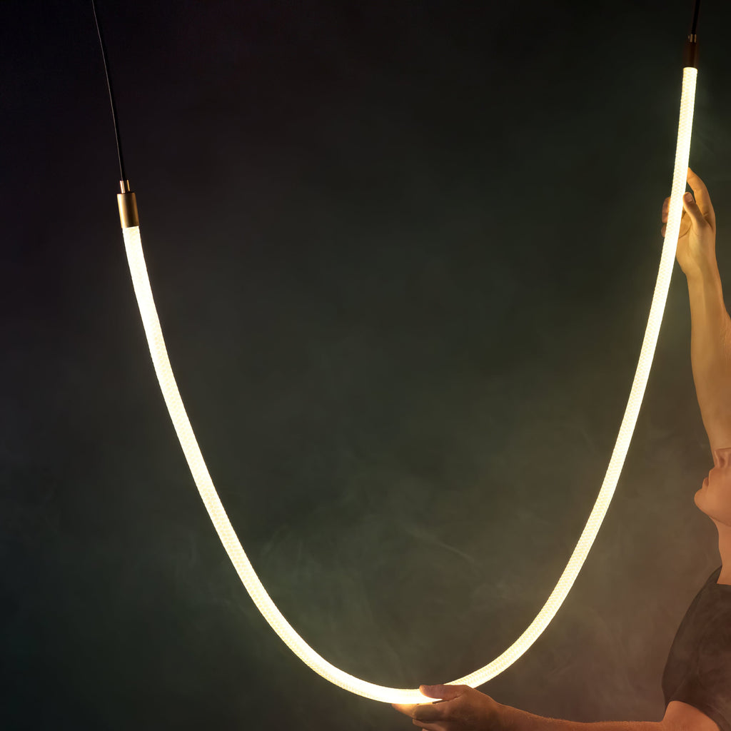 Flex LED Pendant Light Fixture - Adjustable Hanging Lamp for Kitchen Island & Dining Room