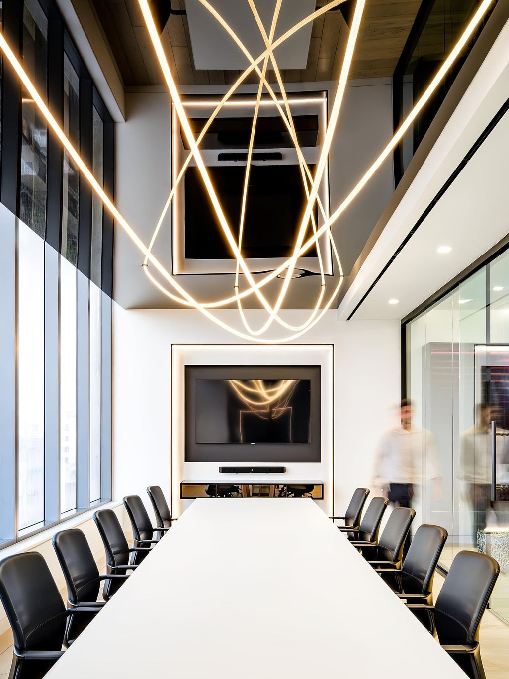 Flex LED Pendant Light Fixture - Adjustable Hanging Lamp for Kitchen Island & Dining Room