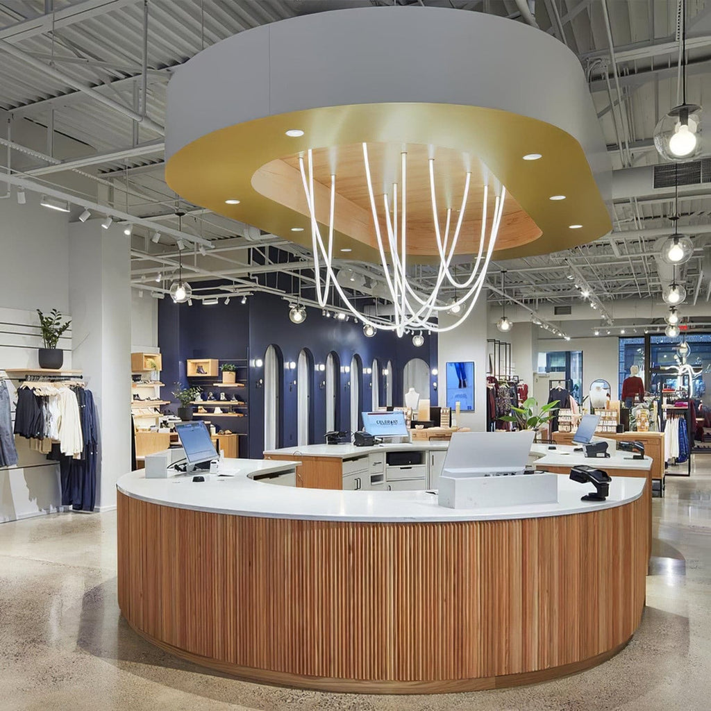 Flex LED Pendant Light Fixture - Adjustable Hanging Lamp for Kitchen Island & Dining Room