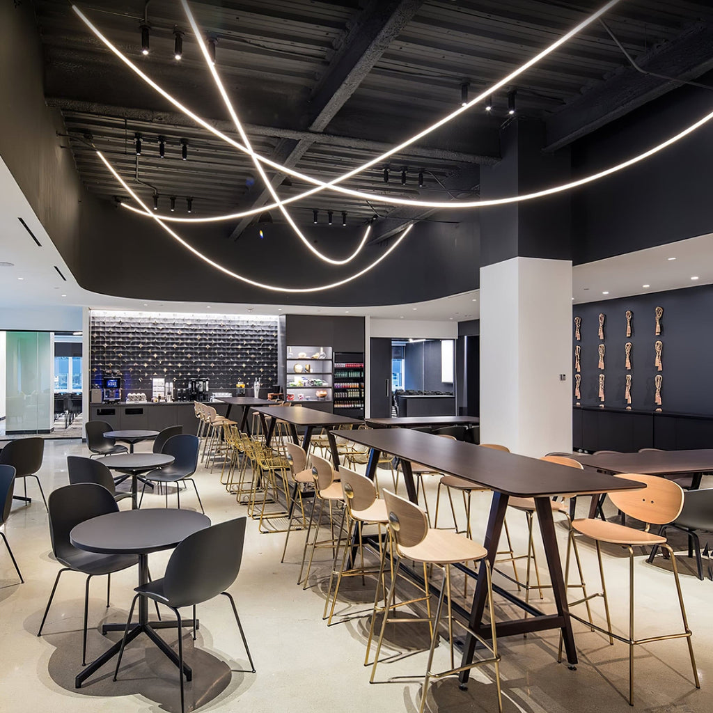 Flex LED Pendant Light Fixture - Adjustable Hanging Lamp for Kitchen Island & Dining Room