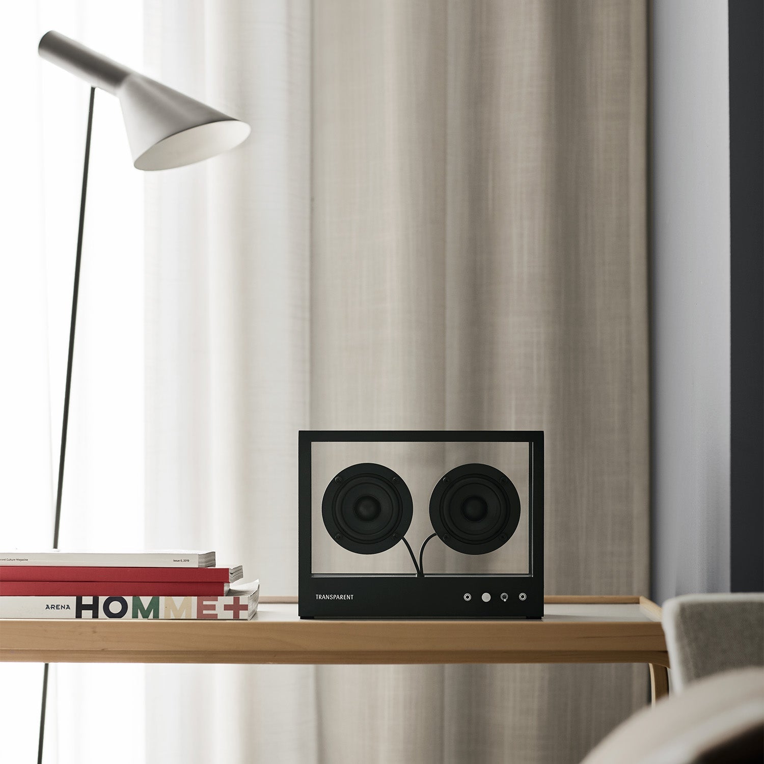 Compact Transparent Bluetooth Speaker with Clear Sound for Home, Office & Outdoor Use