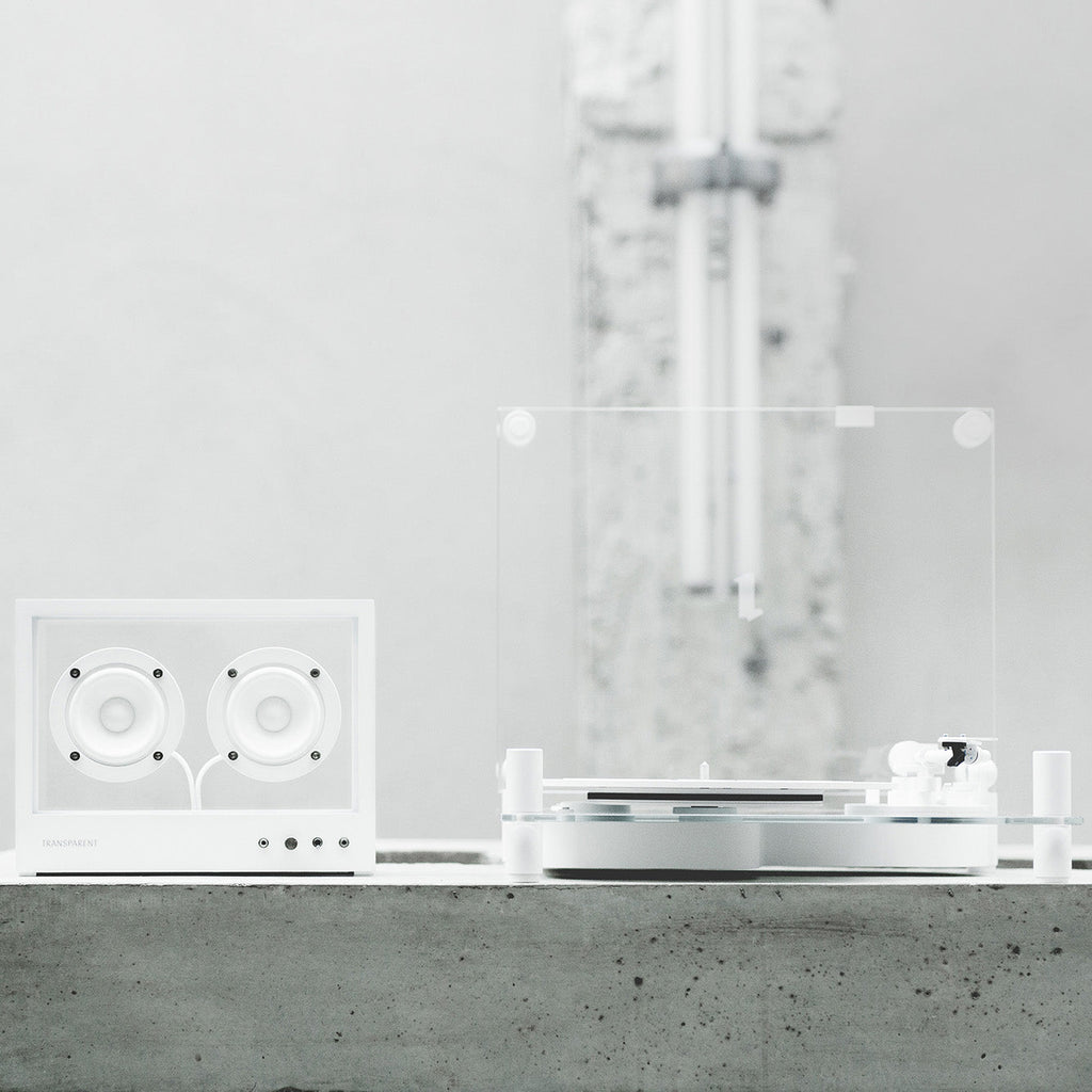 Transparent Acrylic Turntable for Vinyl Records & DJ Use - Lightweight, Durable Design