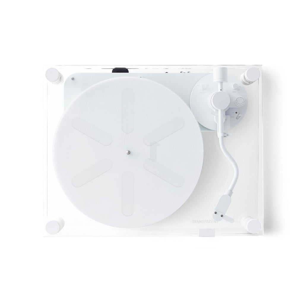 Transparent Acrylic Turntable for Vinyl Records & DJ Use - Lightweight, Durable Design