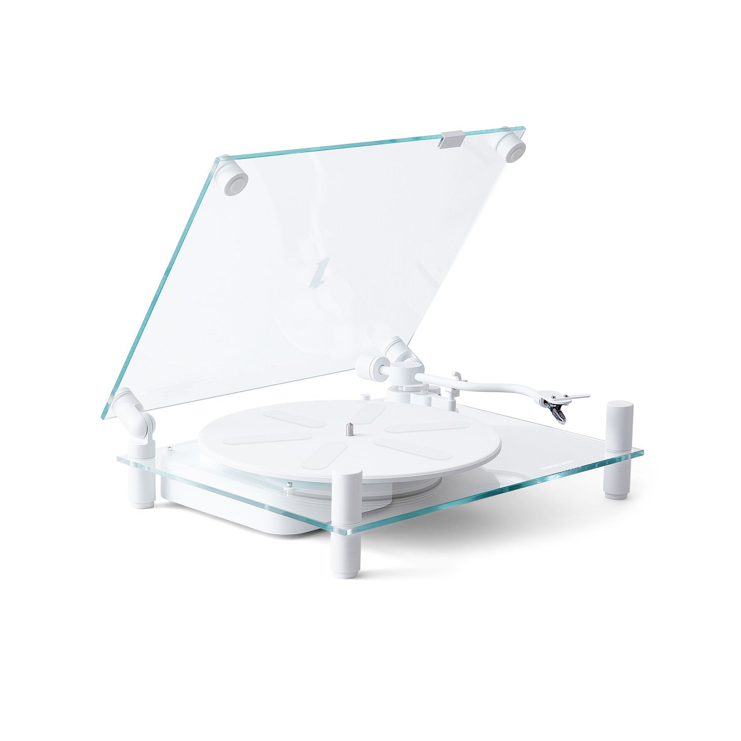Transparent Acrylic Turntable for Vinyl Records & DJ Use - Lightweight, Durable Design