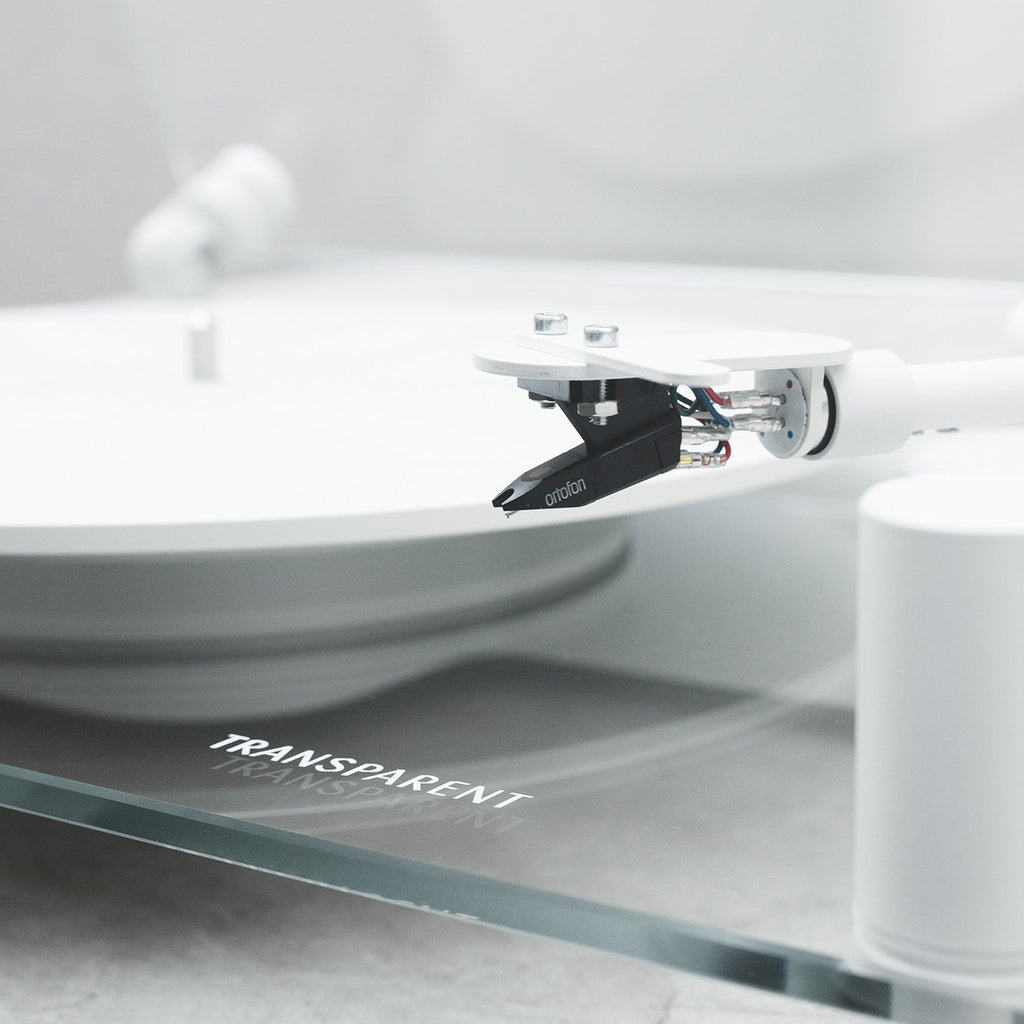 Transparent Acrylic Turntable for Vinyl Records & DJ Use - Lightweight, Durable Design