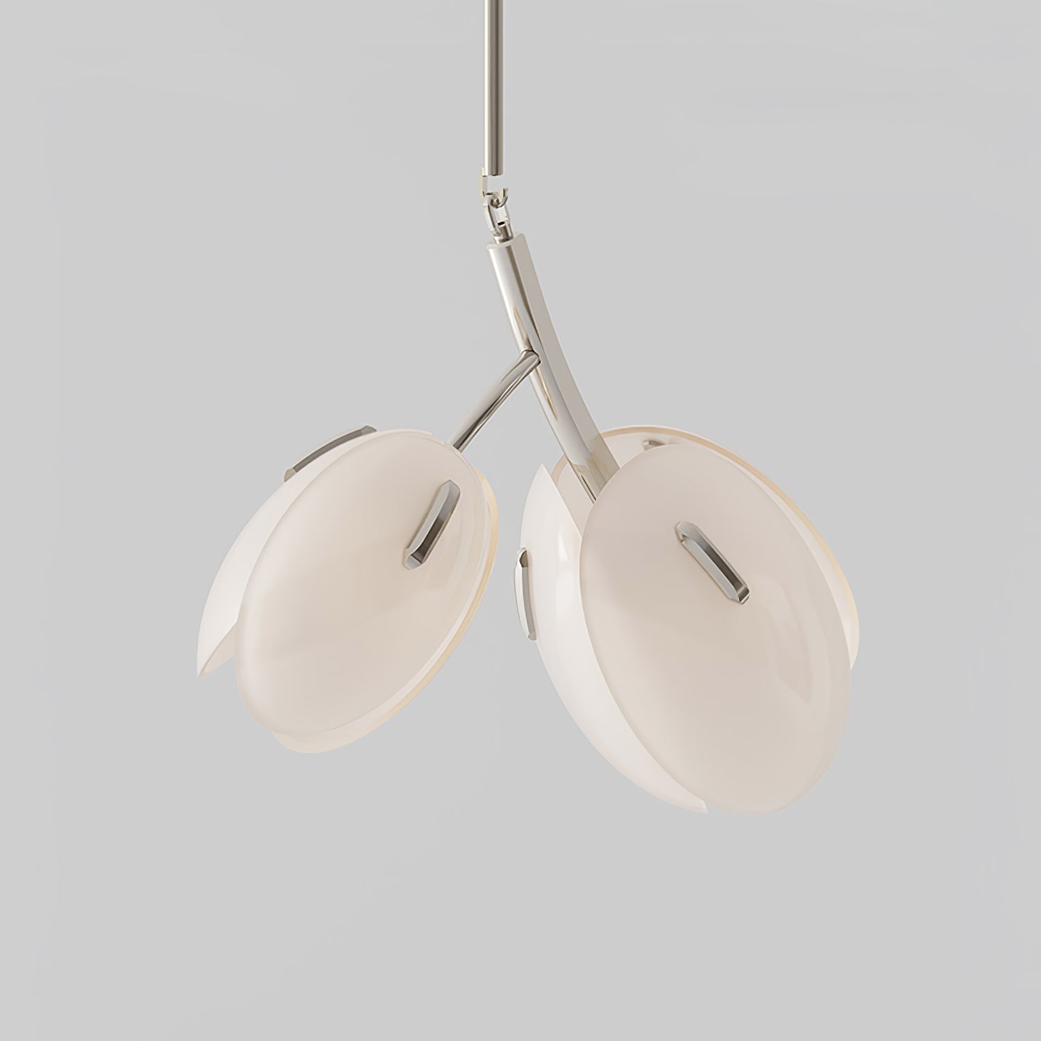 Tulip Bud Chandelier | Hand-Blown Glass, Gold Finish & Ideal for Indoor Spaces
