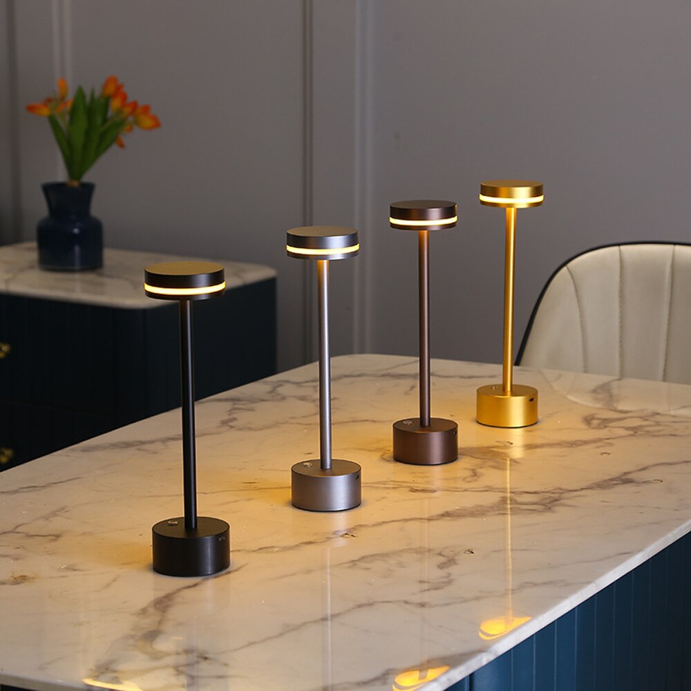Modern Minimalist Touch Control Table Lamp – Adjustable LED Night Light for Home, Café, Hotel