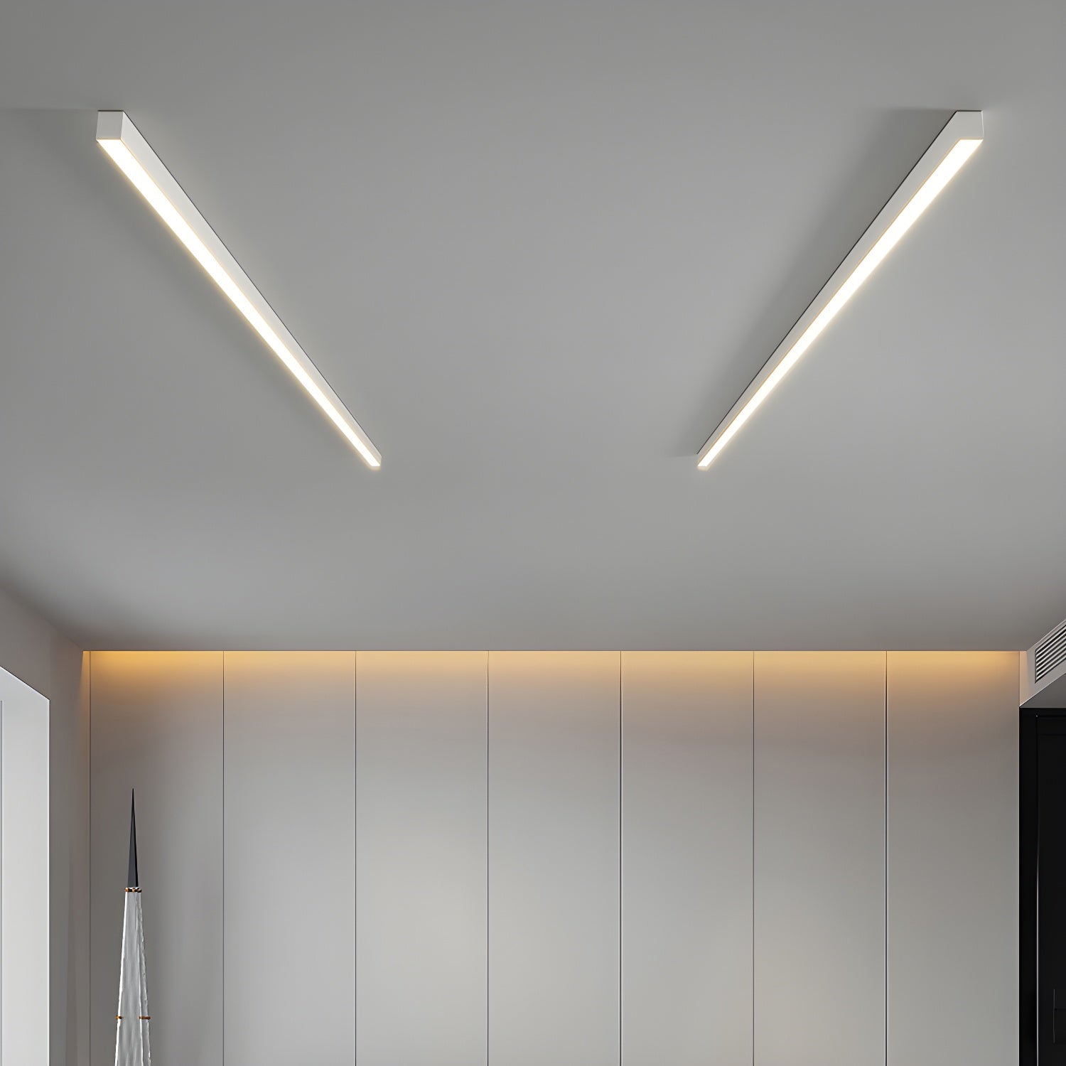 Ultra Slim Linear Ceiling Light | Integrated LED, IP20 Damp-Rated & Ideal for Modern Kitchens and Office Spaces