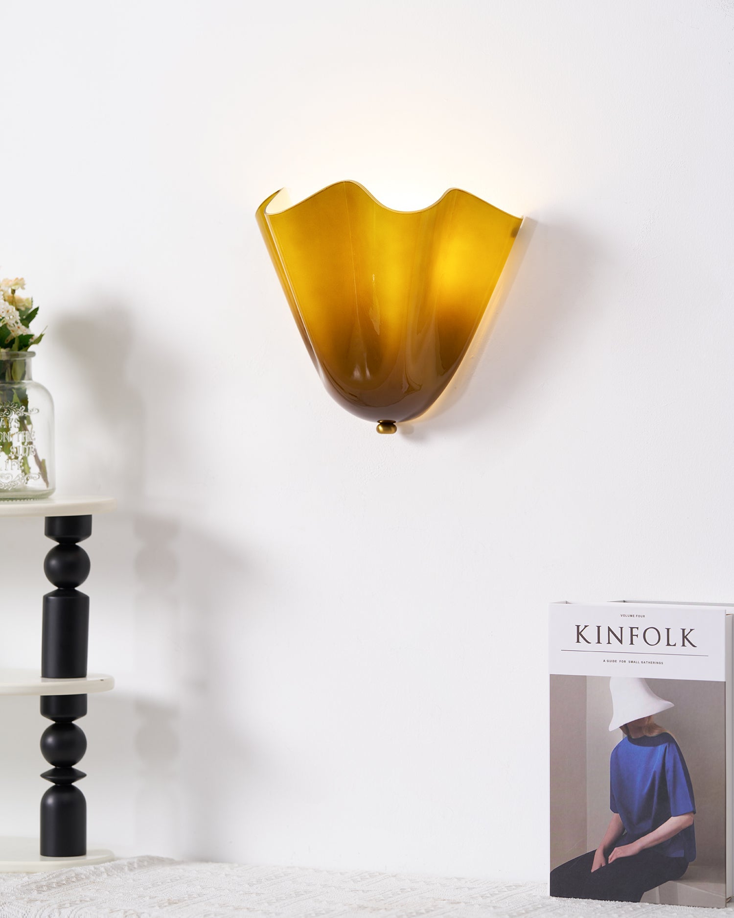 Petalia Wall Light | Soft Curves, Translucent Finish & Ambient Glow for Hallways, Bedrooms & Living Rooms