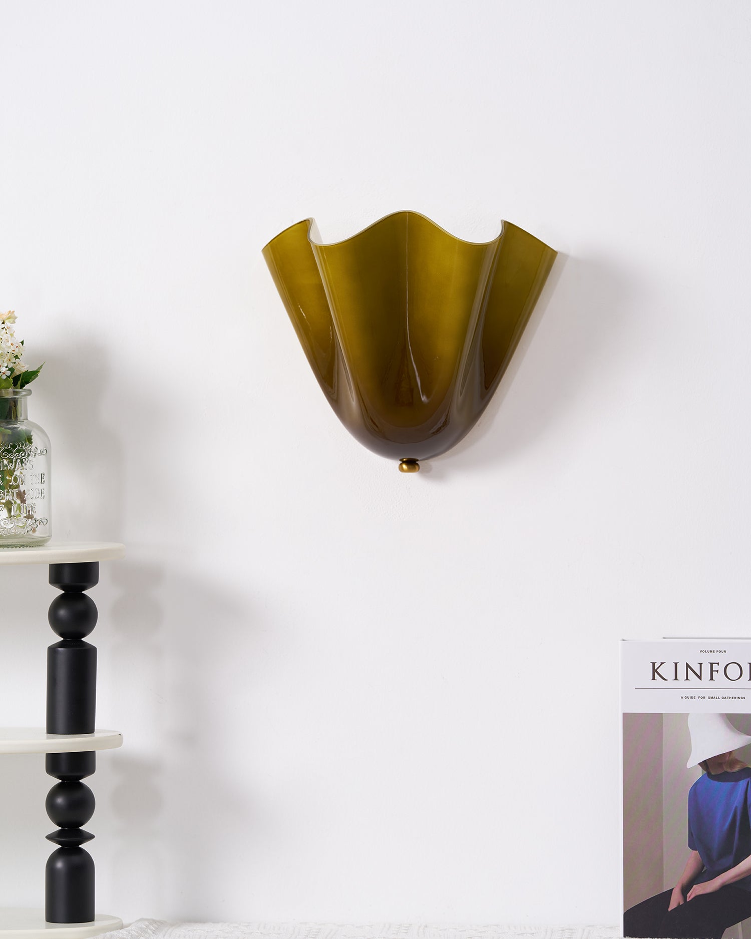 Petalia Wall Light | Soft Curves, Translucent Finish & Ambient Glow for Hallways, Bedrooms & Living Rooms