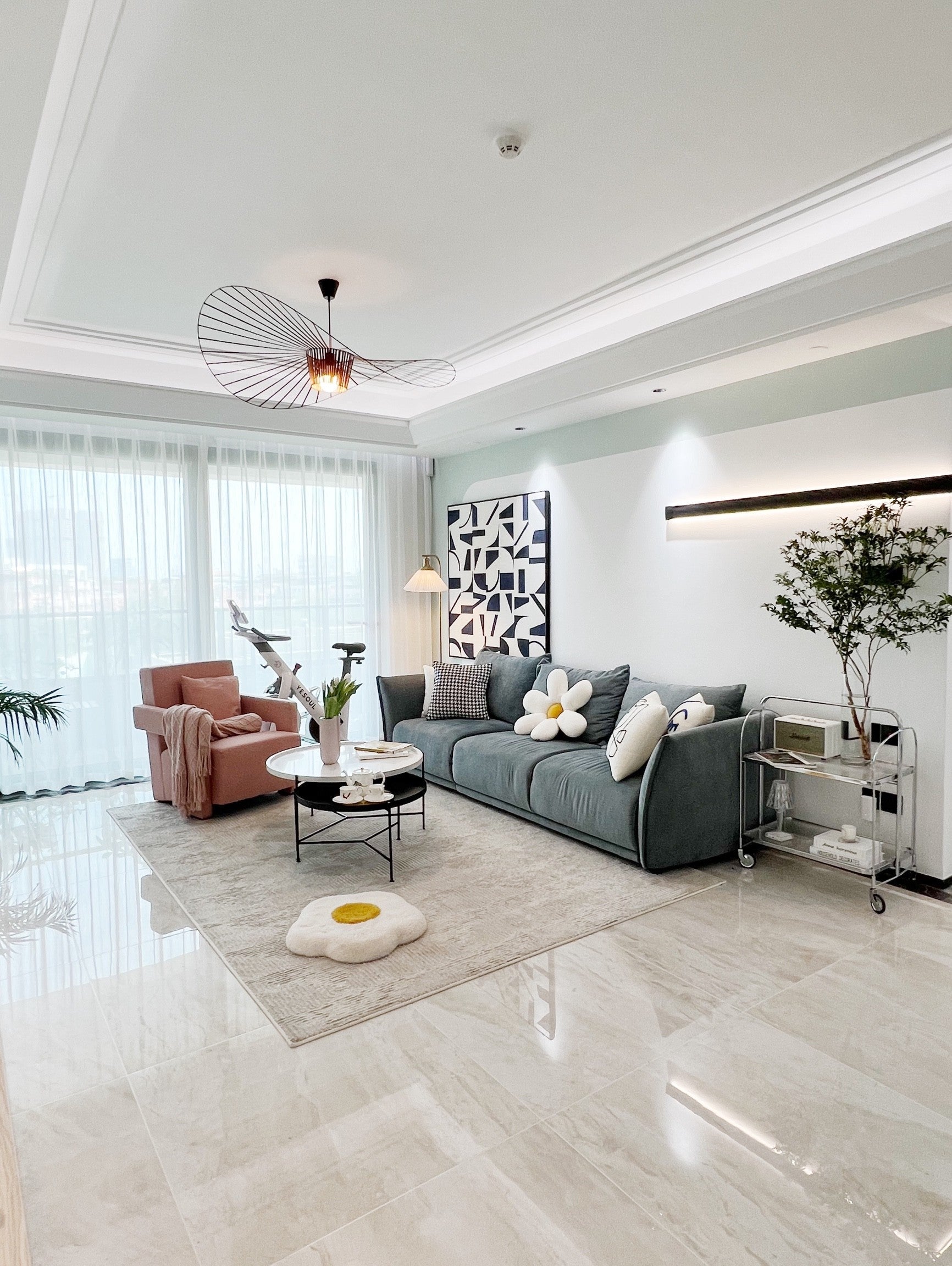 Vertigo Pendant Light Fixture - Modern Adjustable Hanging Lamp for Dining Room, Kitchen, and Living Spaces