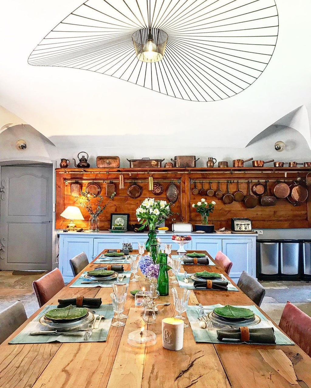 Vertigo Pendant Light Fixture - Modern Adjustable Hanging Lamp for Dining Room, Kitchen, and Living Spaces