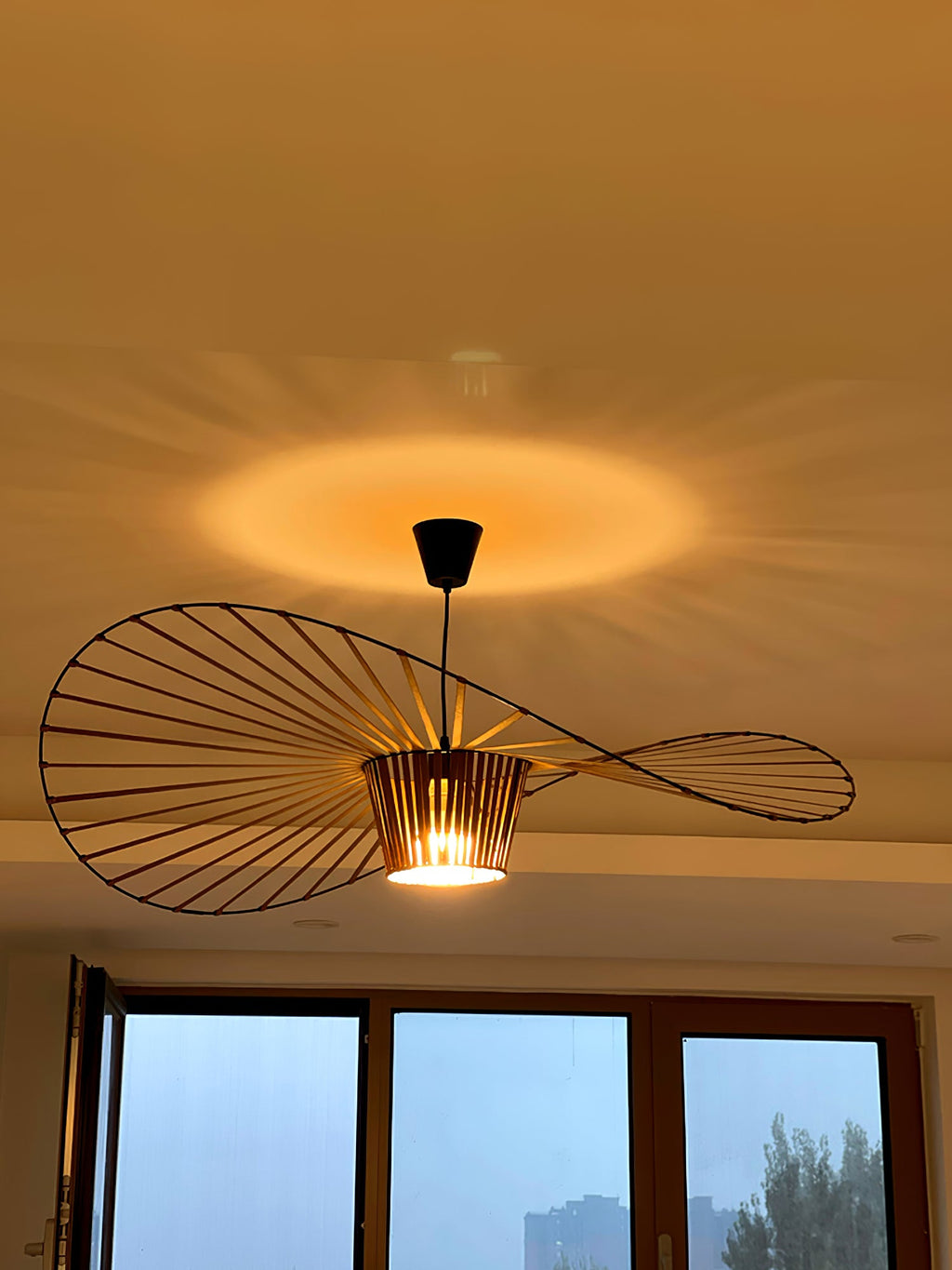 Vertigo Pendant Light Fixture - Modern Adjustable Hanging Lamp for Dining Room, Kitchen, and Living Spaces