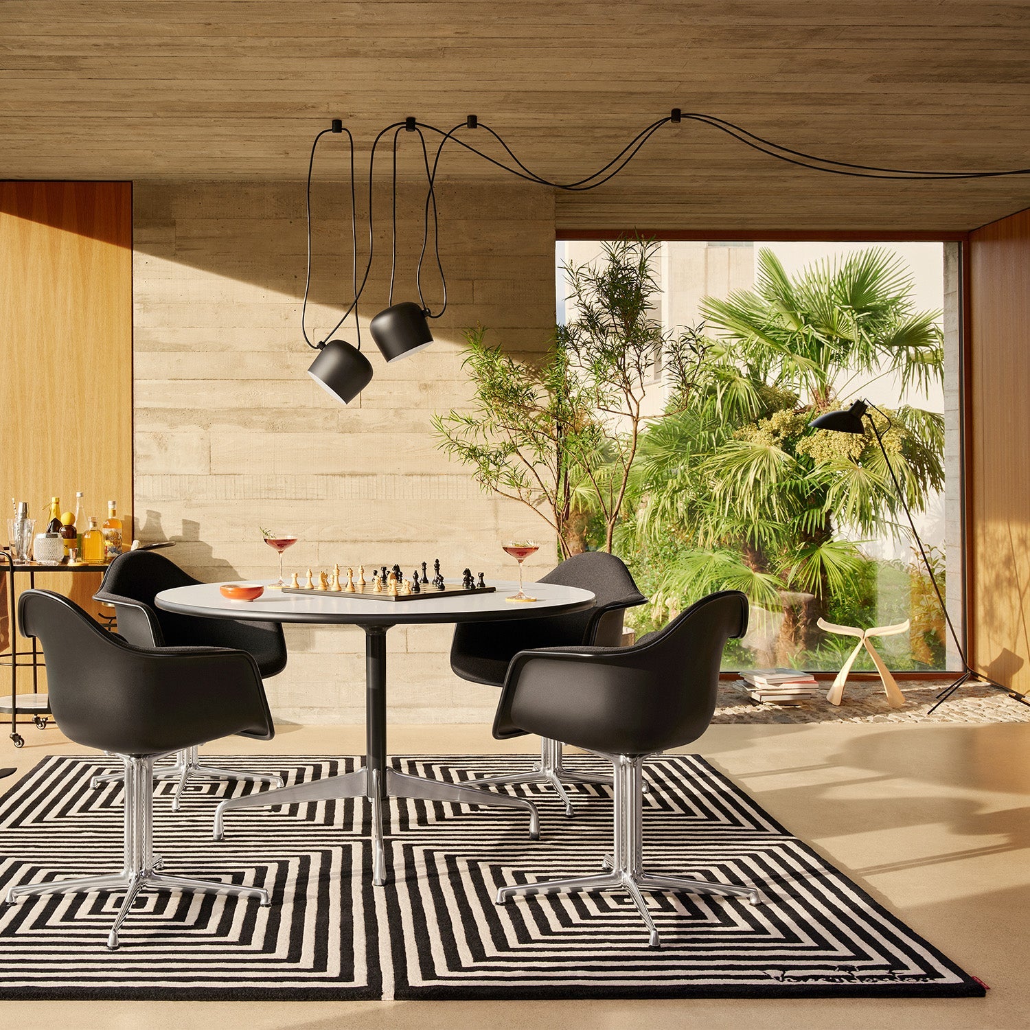 Vitra Butterfly Stool - Modern Wooden Accent Stool for Living Room & Home Decor