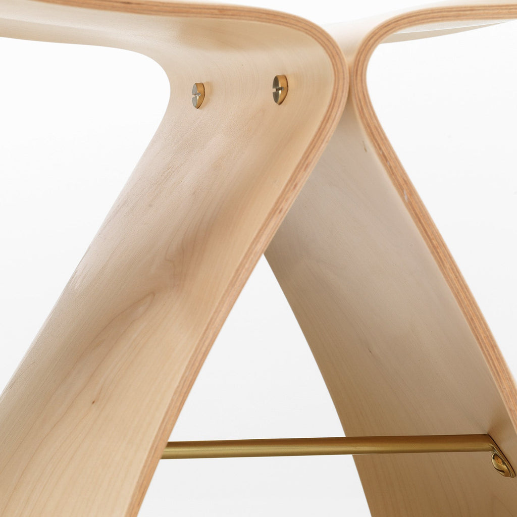 Vitra Butterfly Stool - Modern Wooden Accent Stool for Living Room & Home Decor