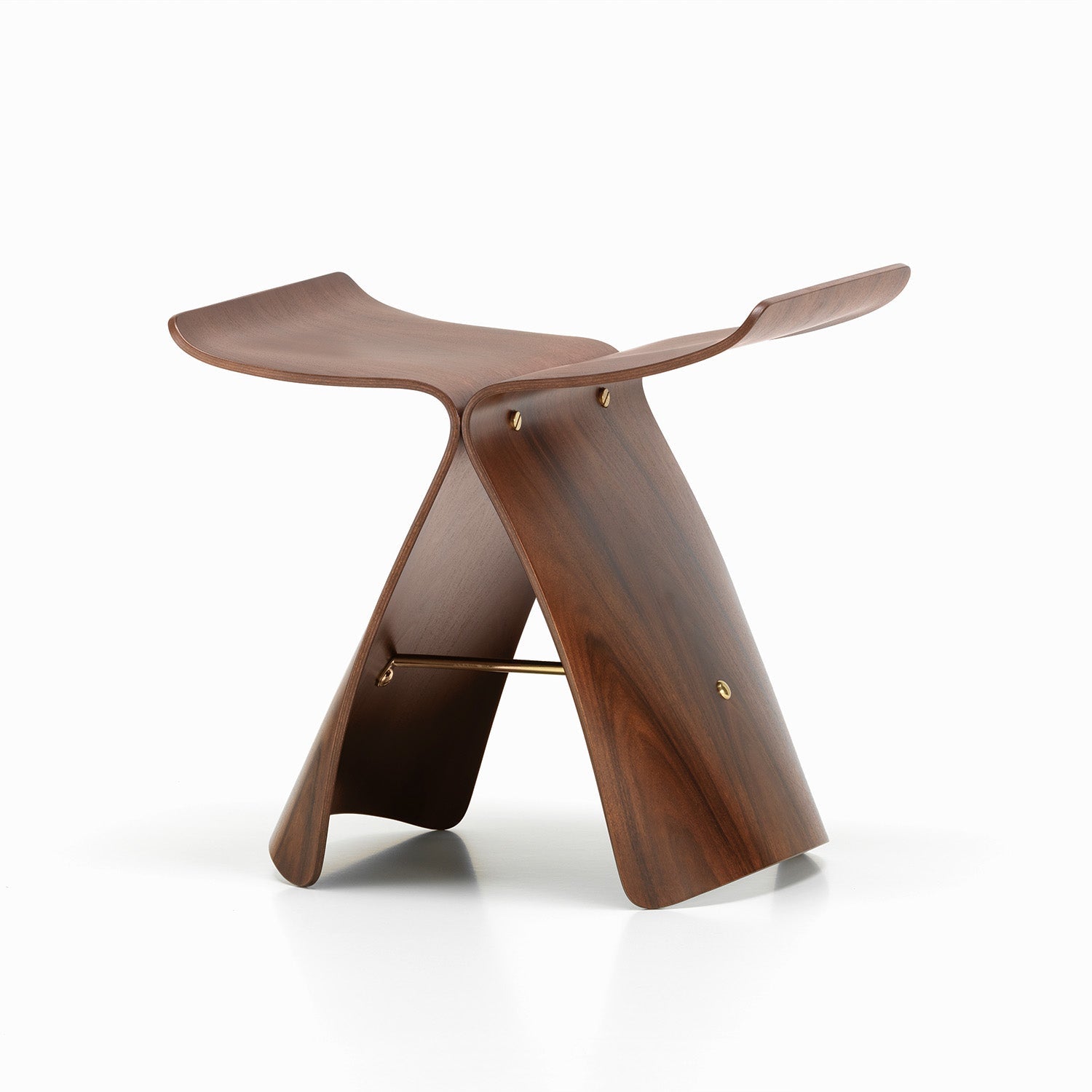 Vitra Butterfly Stool - Modern Wooden Accent Stool for Living Room & Home Decor