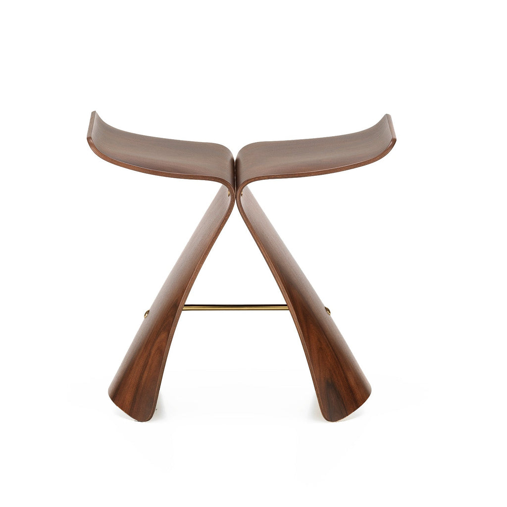 Vitra Butterfly Stool - Modern Wooden Accent Stool for Living Room & Home Decor