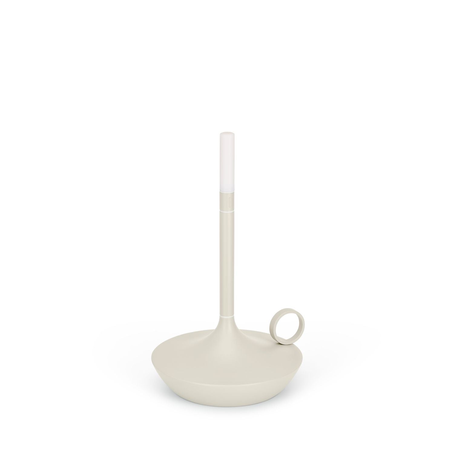 Gray Portable LED Table Lamp with Adjustable Brightness for Indoor and Outdoor Use