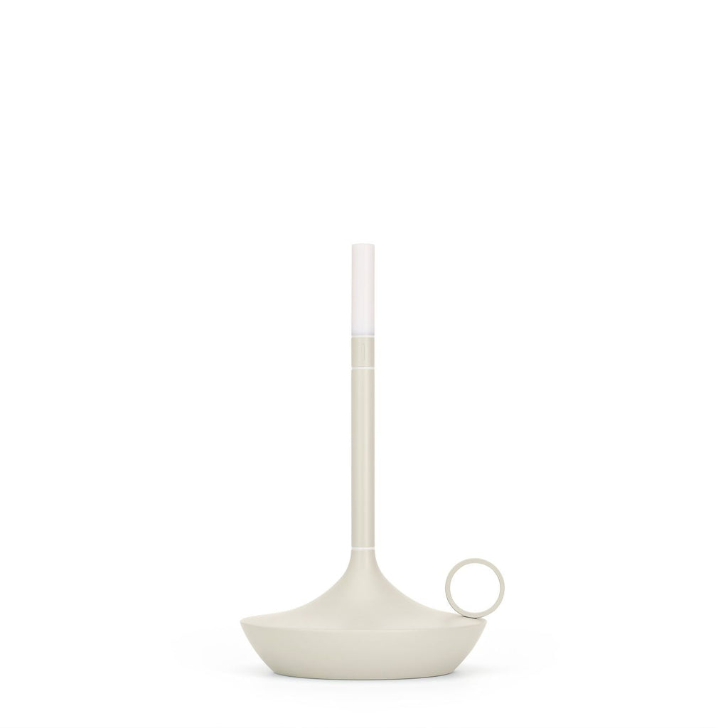 Gray Portable LED Table Lamp with Adjustable Brightness for Indoor and Outdoor Use