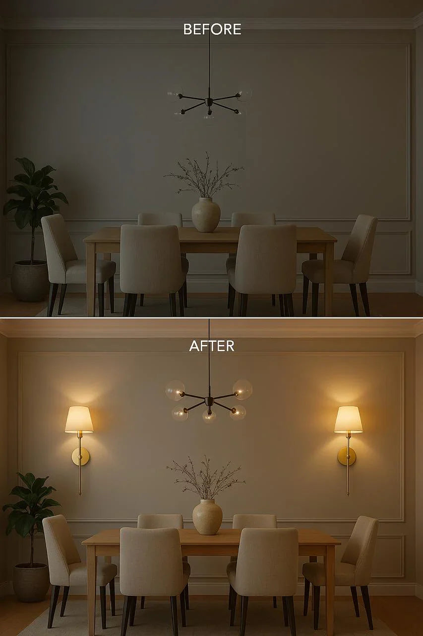 LED Wireless Fabric Wall Light Set of 2 with Free Bulbs - Modern Wall Sconces for Living Room, Bedroom, and Hallway Lighting