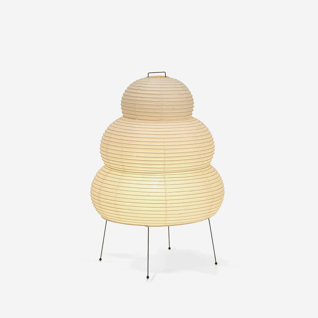 Japanese Paper Table Lamp - Minimalist Design for Living Room & Bedroom Lighting