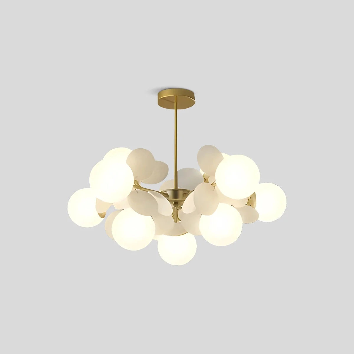 Colorful Modern Chandelier with Flashing LED Lights for Living Room & Dining Room Decor