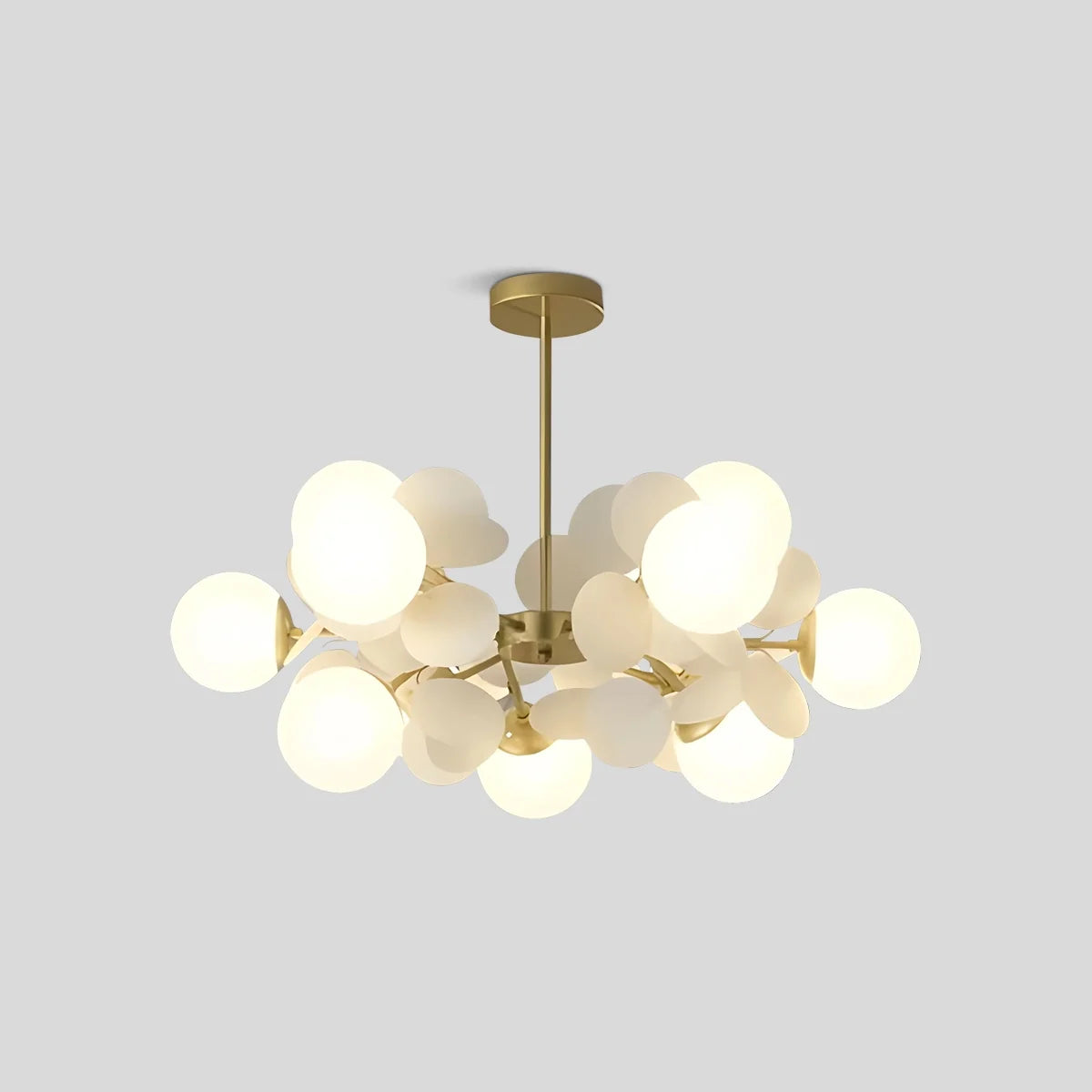 Colorful Modern Chandelier with Flashing LED Lights for Living Room & Dining Room Decor