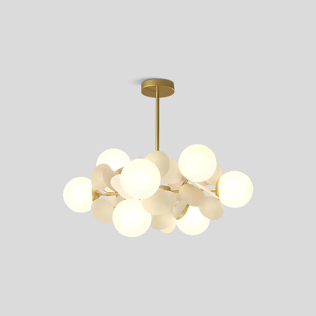 Colorful Modern Chandelier with Flashing LED Lights for Living Room & Dining Room Decor