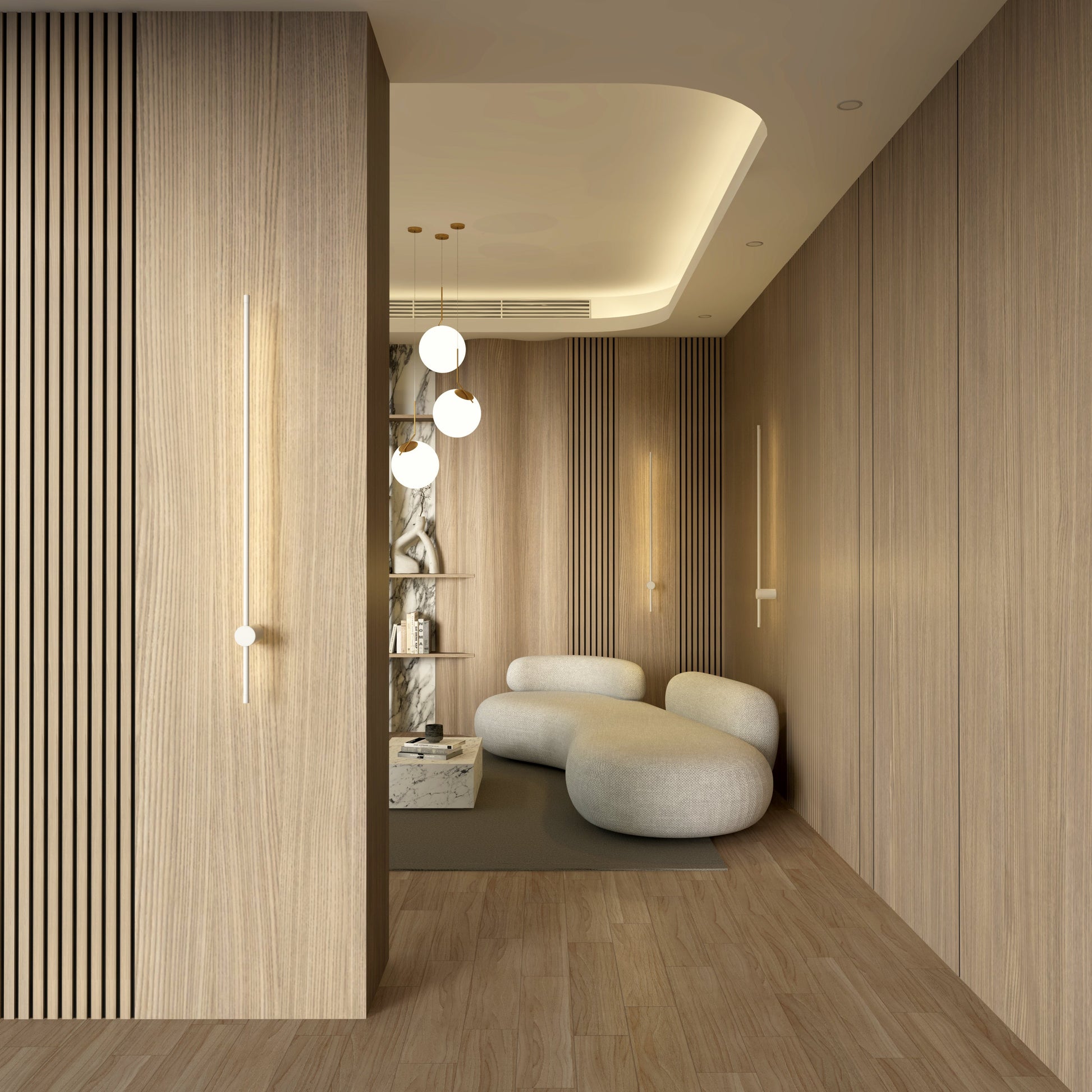 Modern Wall Sconce Light Fixture - Adjustable LED Design for Living Room, Bedroom, and Hallway Lighting