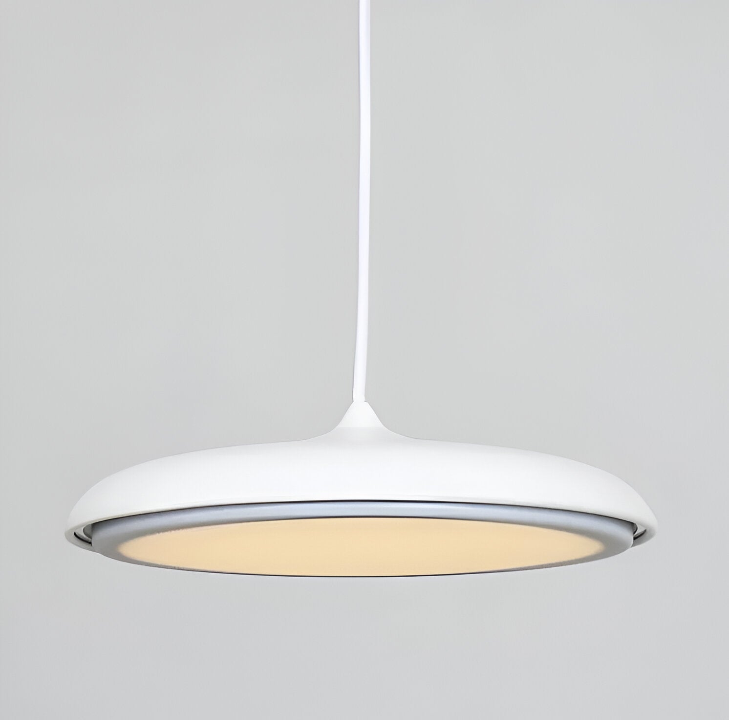 Modern Nordic Flying Saucer Pendant Light Fixture for Kitchen Island, Dining Table & Living Room Decor
