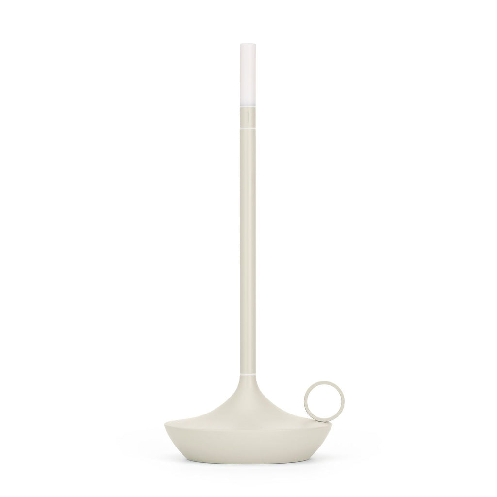 Gray Portable LED Table Lamp with Adjustable Brightness for Indoor and Outdoor Use