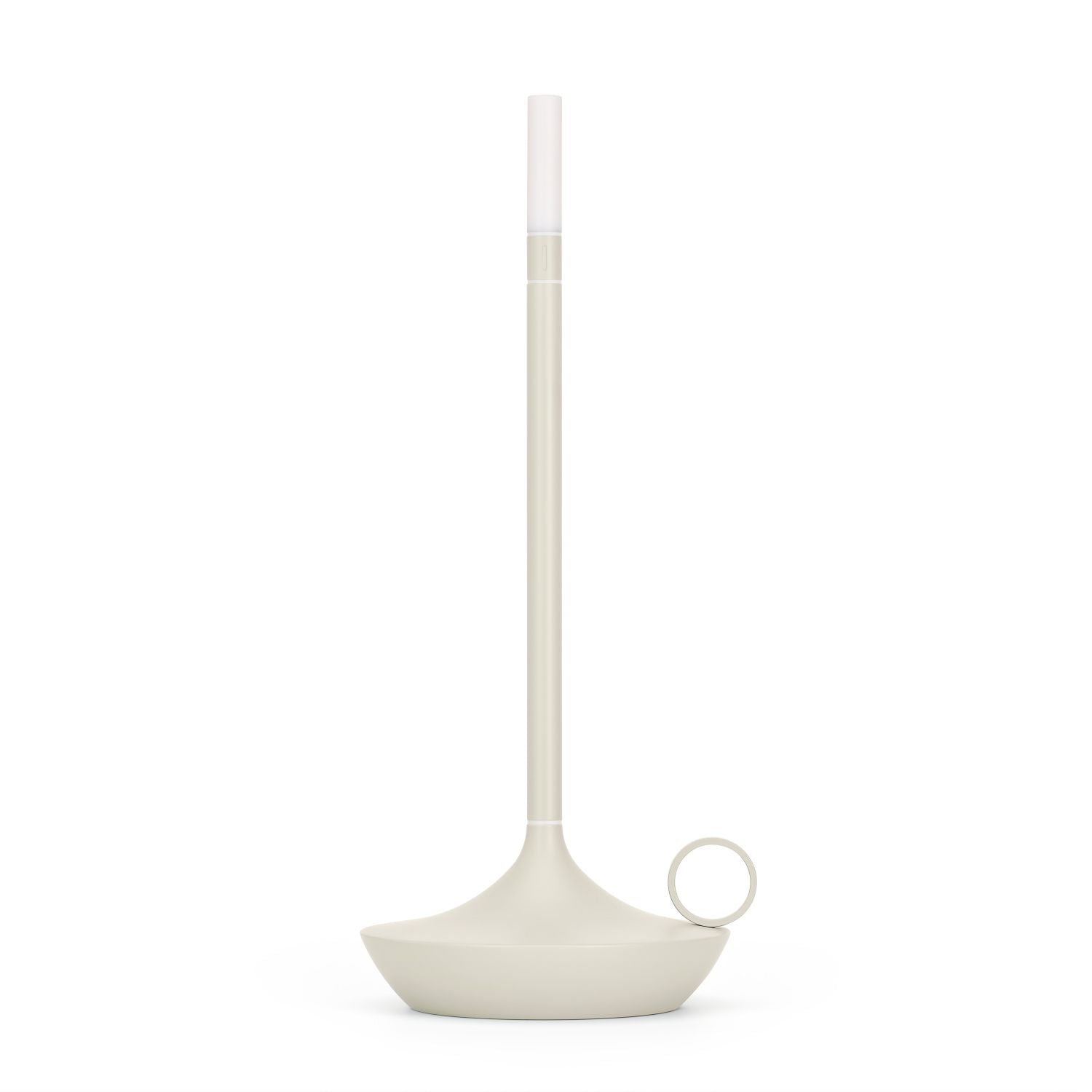 Gray Portable LED Table Lamp with Adjustable Brightness for Indoor and Outdoor Use