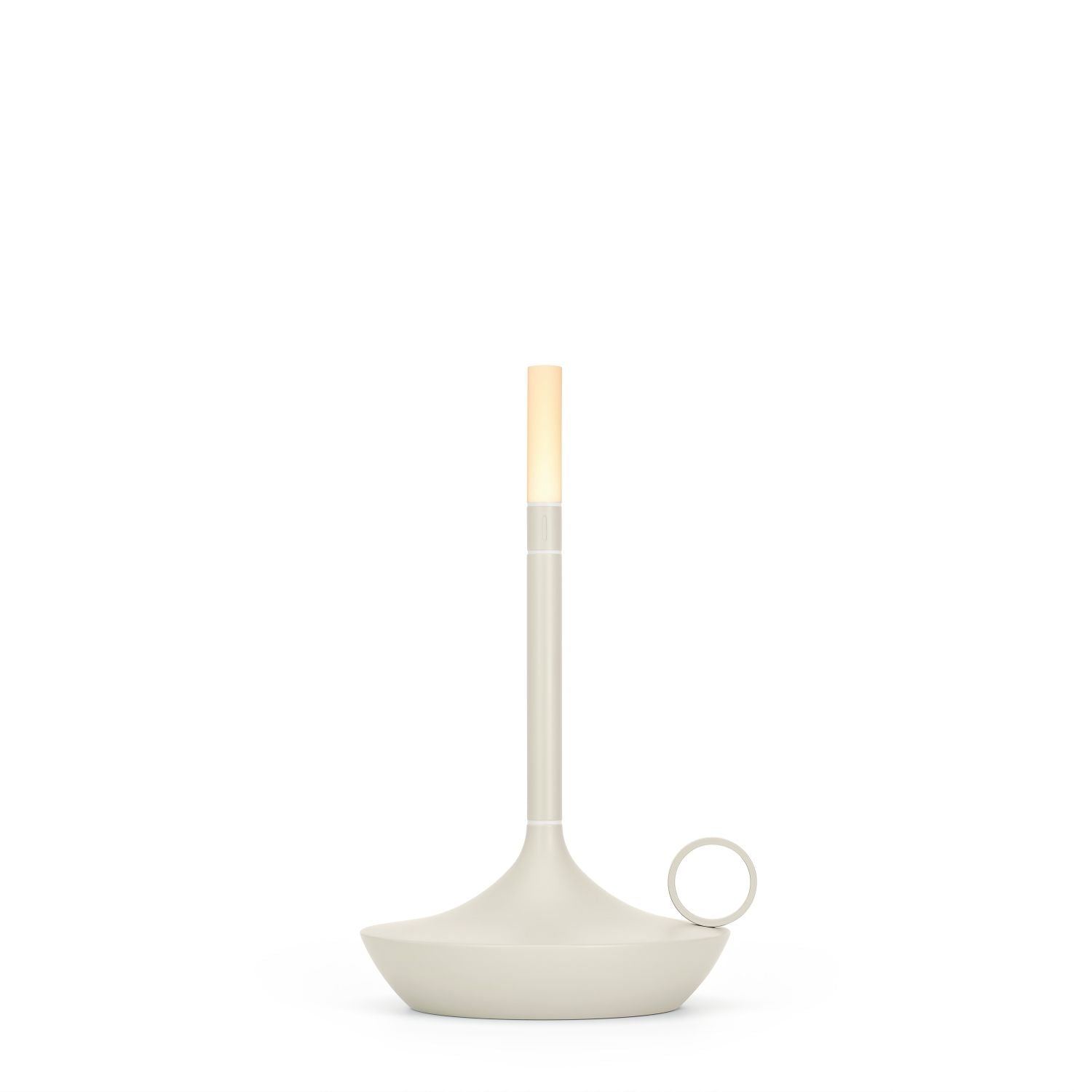 Gray Portable LED Table Lamp with Adjustable Brightness for Indoor and Outdoor Use