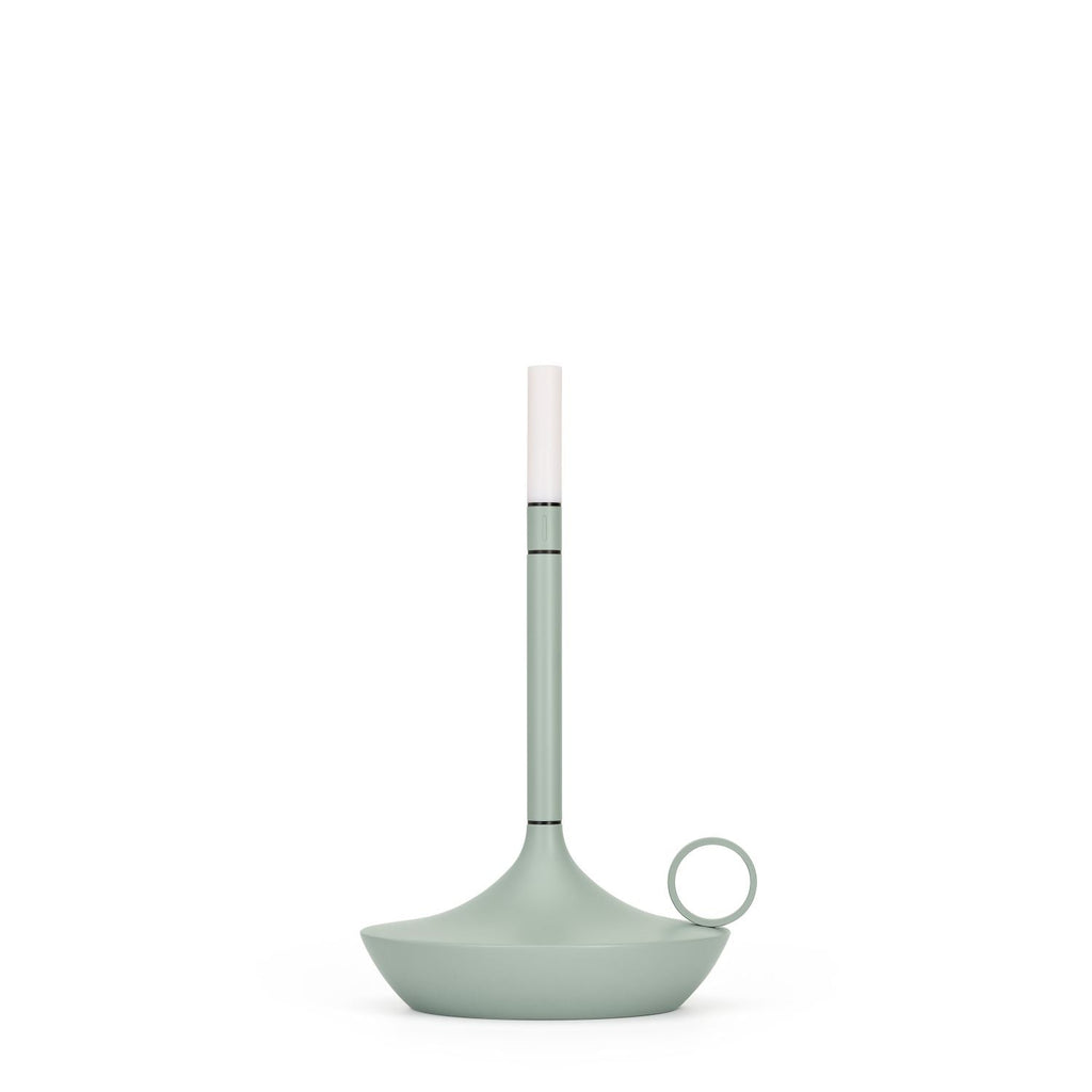 Gray Portable LED Table Lamp with Adjustable Brightness for Indoor and Outdoor Use