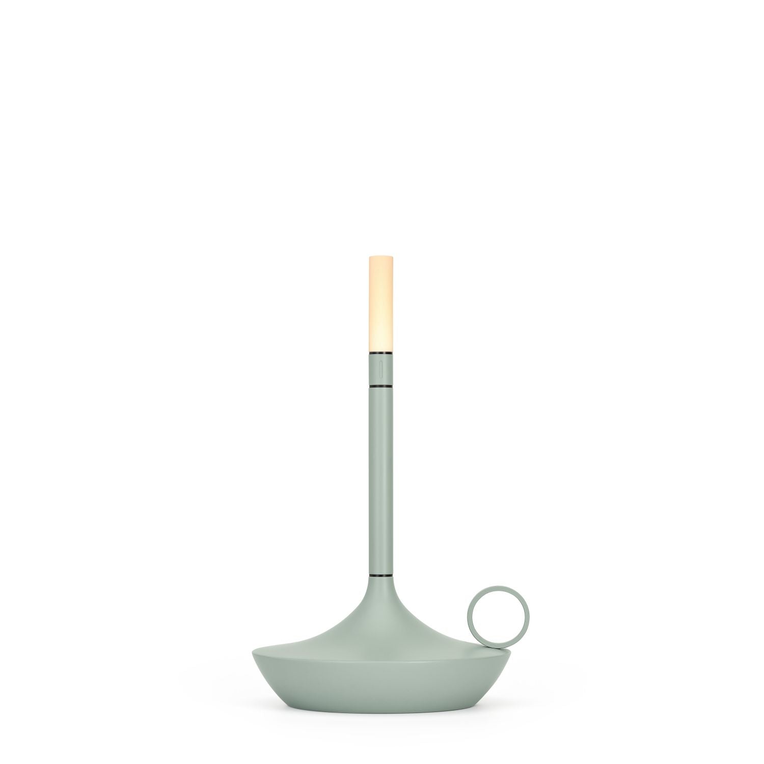 Gray Portable LED Table Lamp with Adjustable Brightness for Indoor and Outdoor Use