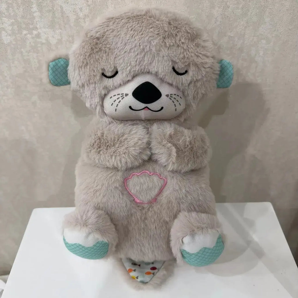 Breathing Otter with Music, Lights & Rhythmic Motion - Baby Sound Machine - Calming Sounds & Gentle Lights