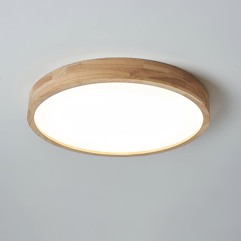 Wooden Geometric Ceiling Light | Adjustable LED, Natural Wood & Acrylic Shades for Modern Home Decor