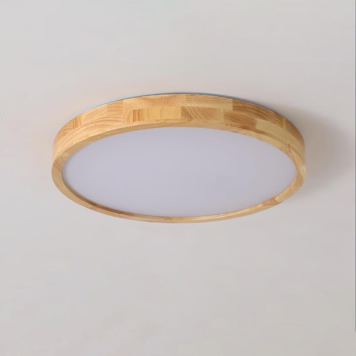 Wooden Geometric Ceiling Light | Adjustable LED, Natural Wood & Acrylic Shades for Modern Home Decor