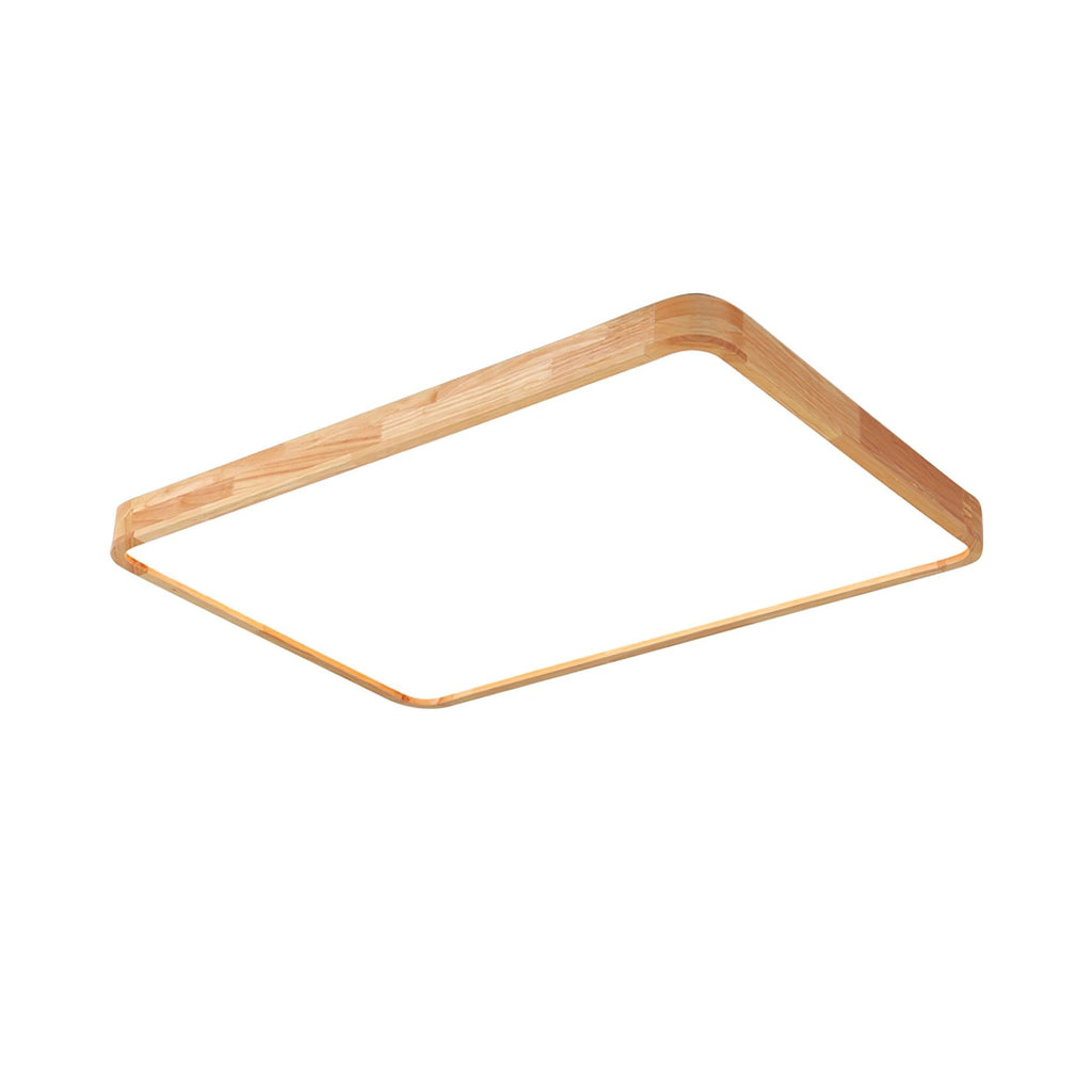 Wooden Geometric Ceiling Light | Adjustable LED, Natural Wood & Acrylic Shades for Modern Home Decor