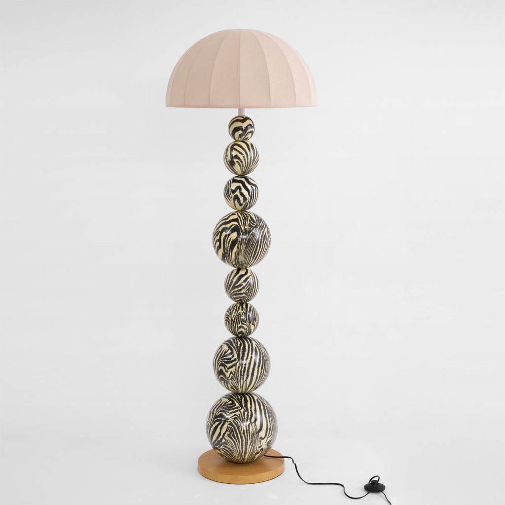 LED Zebra Floor Lamp with Adjustable Height and Unique Design for Living Room & Bedroom Lighting