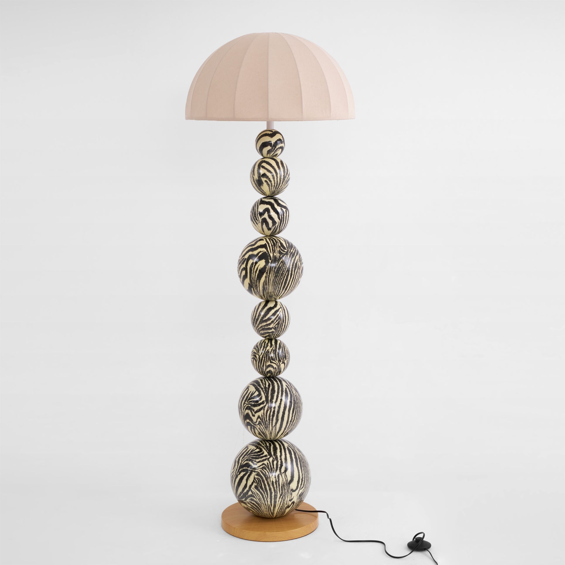 LED Zebra Floor Lamp with Adjustable Height and Unique Design for Living Room & Bedroom Lighting