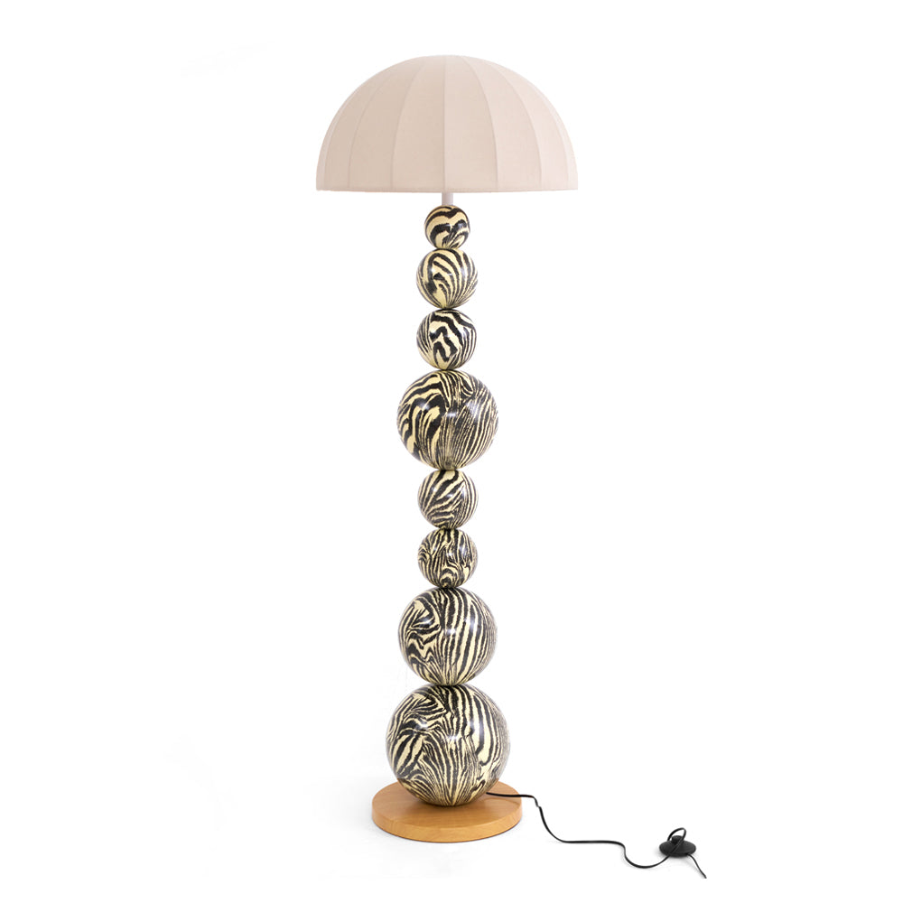 LED Zebra Floor Lamp with Adjustable Height and Unique Design for Living Room & Bedroom Lighting