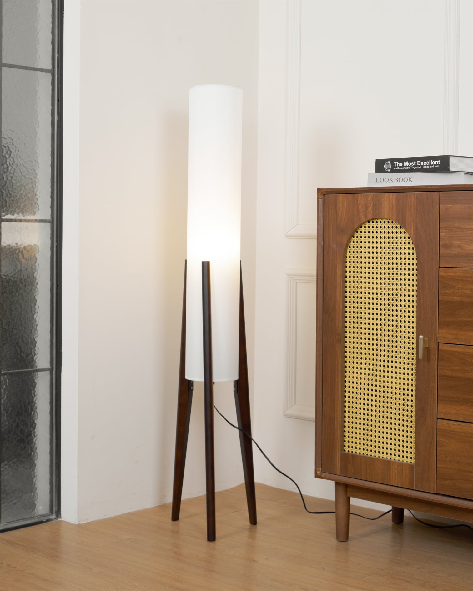 LED Floor Lamp with Adjustable Brightness and Modern Design for Living Room & Bedroom Lighting