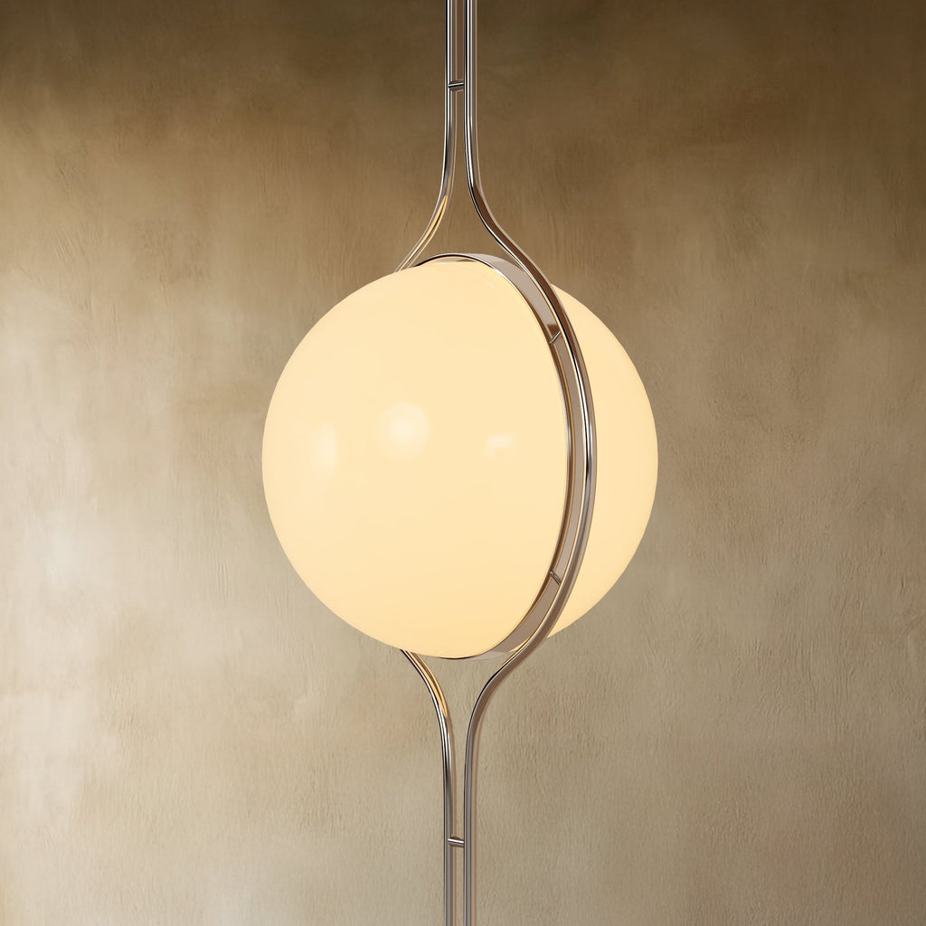 Floor-to-Ceiling Lamp | Adjustable Height, Acrylic Balls & Modern Design for Living Room or Home Office